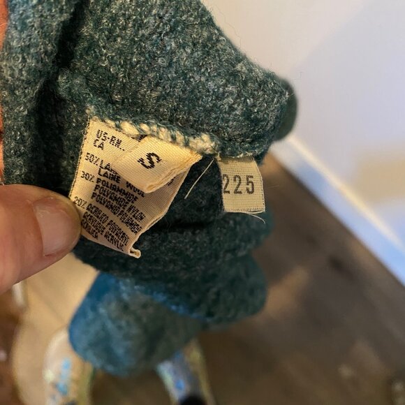 Vintage United Colors of Benetton Green Wool‎ Blend Sweater Small Italy - Picture 5 of 5